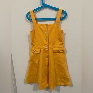 Janie and Jack Yellow Button-Front Dress